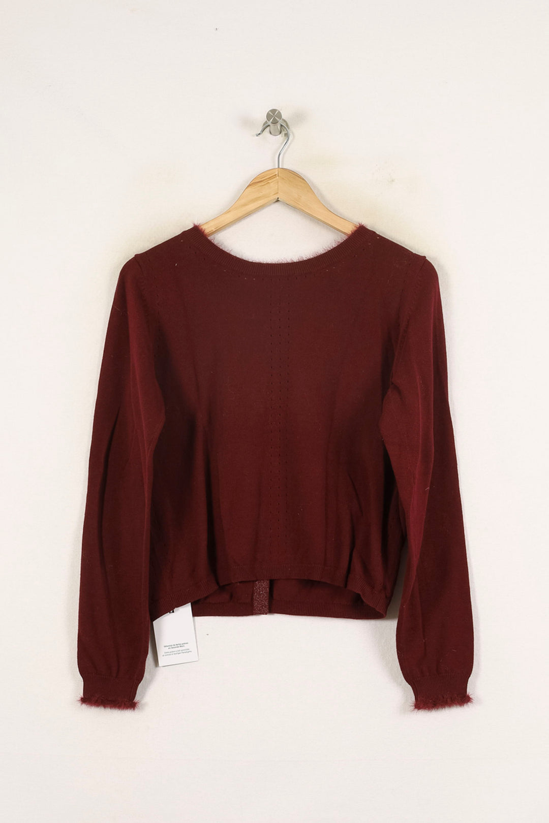 Cardigan Bordeaux - Taille L/40 de la marque One Step | PARAD71976 - Vendu par Paradigme - Image 4