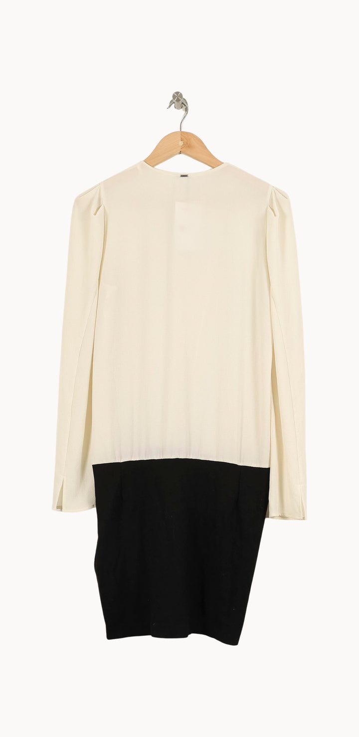 Robe Courte Blanche et Noire - Taille M/38 de la marque IKKS | PARAD71978 - Vendu par Paradigme - Image 4