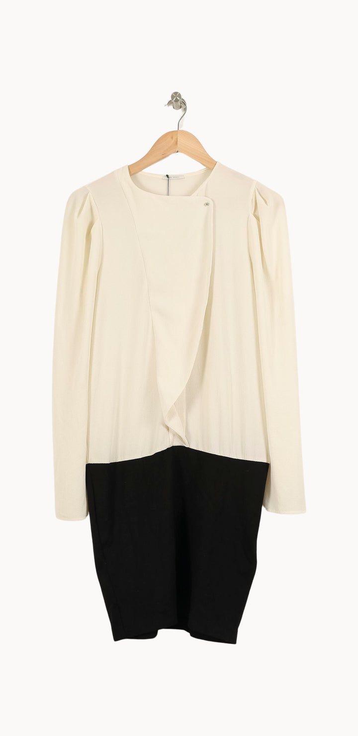 Robe Courte Blanche et Noire - Taille M/38 de la marque IKKS | PARAD71978 - Vendu par Paradigme - Image 2