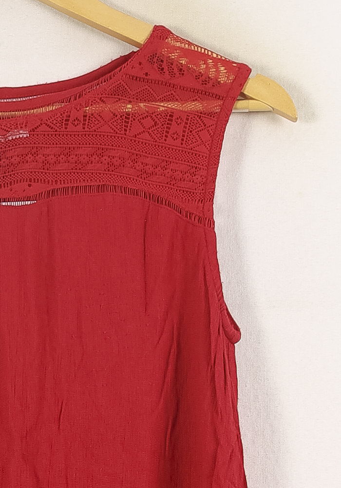 Robe Sans Manches Rouge - Taille S/36 de la marque Grace & Mila | PARAD71980 - Vendu par Paradigme - Image 3