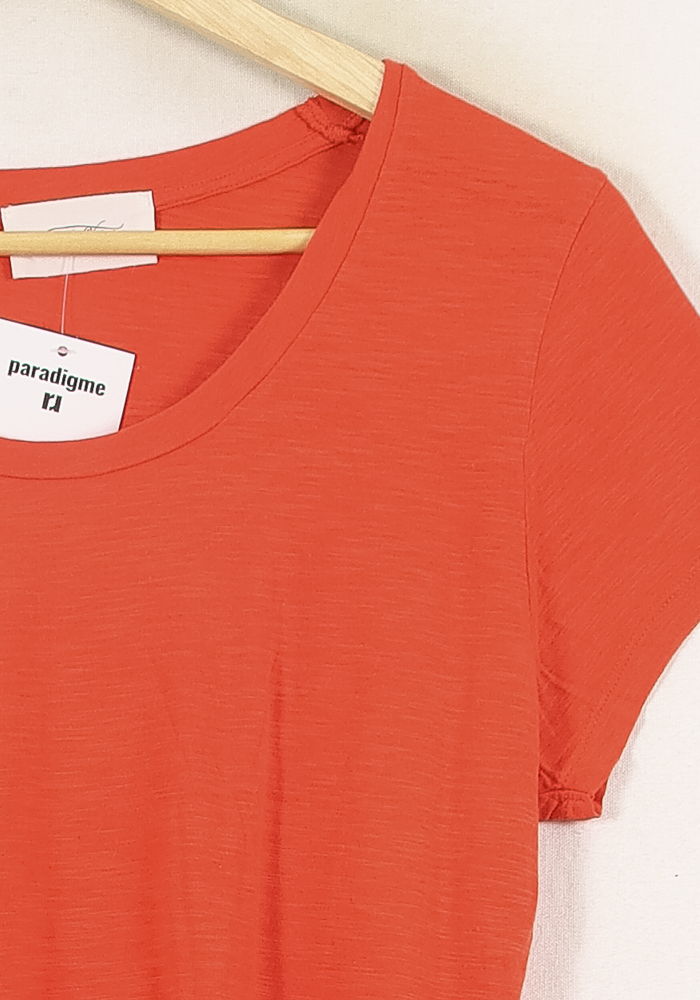 Tee-shirt Orange - Taille M/38 de la marque American Vintage | PARAD71983 - Vendu par Paradigme - Image 3
