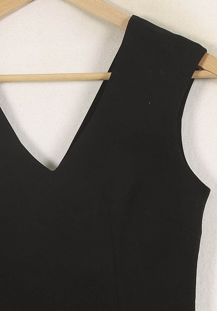 Robe Droite Noire - Taille M/38 de la marque La Fée Maraboutée | PARAD71991 - Vendu par Paradigme - Image 3