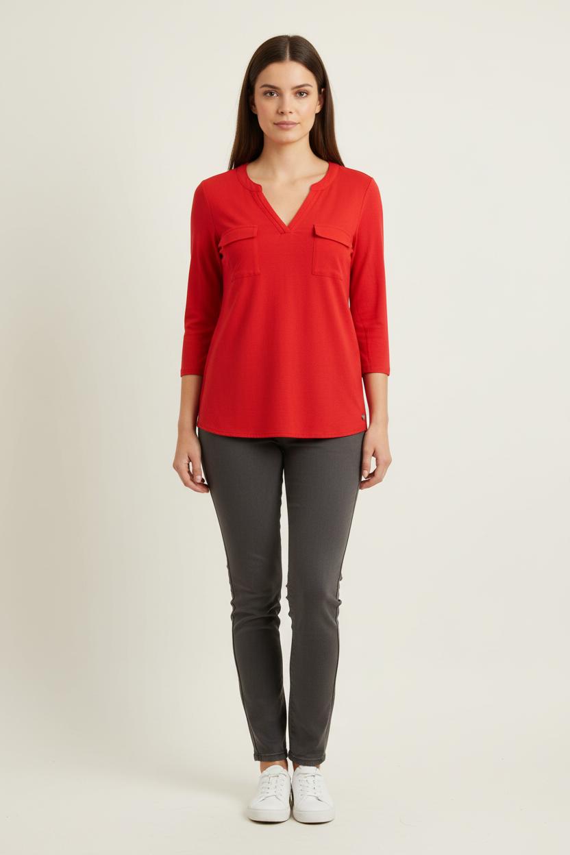 Blouse Rouge - Taille S/36 de la marque Maison 123 | PARAD71997 - Vendu par Paradigme - Image 1