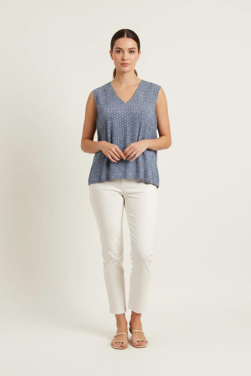 Blouse Bleue - Taille XXXL/46 de la marque La Fée Maraboutée | PARAD72005 - Vendu par Paradigme - Image 1