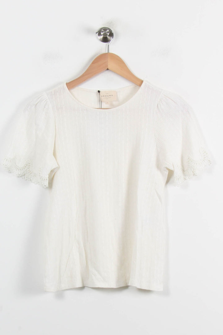 Blouse Blanche - Taille S/36 de la marque Sézane | PARAD72006 - Vendu par Paradigme - Image 2