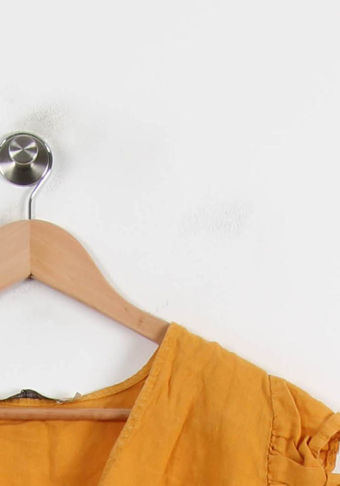 Blouse Jaune - Taille S/36 de la marque La Fée Maraboutée | PARAD72013 - Vendu par Paradigme - Image 3