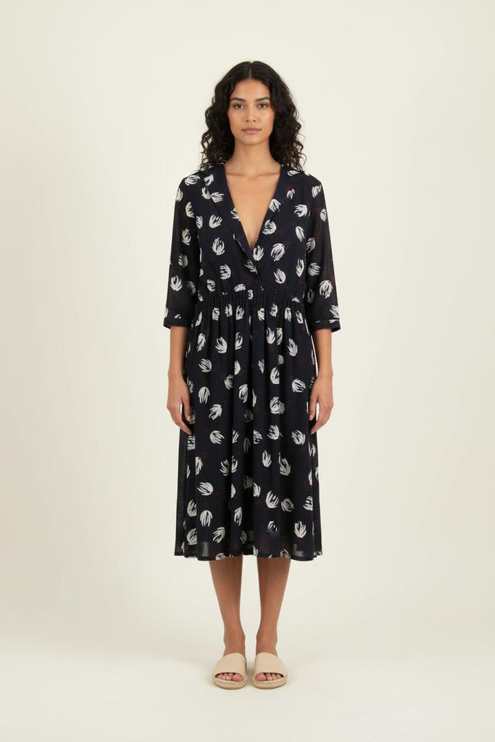 Robe Midi Noire et Blanche - Taille S/36 de la marque Comptoir des Cotonniers | PARAD72024 - Vendu par Paradigme - Image 1