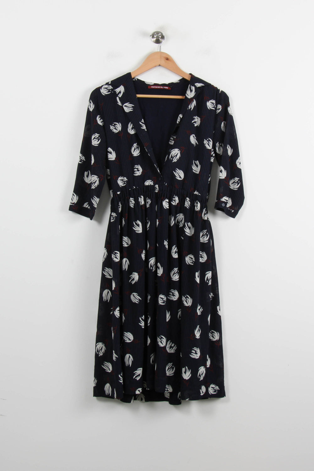 Robe Midi Noire et Blanche - Taille S/36 de la marque Comptoir des Cotonniers | PARAD72024 - Vendu par Paradigme - Image 2
