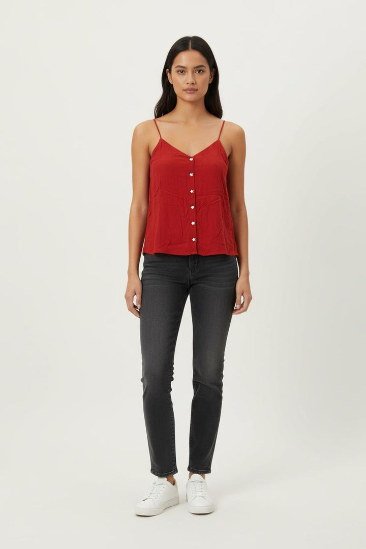 Débardeur Rouge - Taille S/36 de la marque Des petits hauts | PARAD72033 - Vendu par Paradigme - Image 1