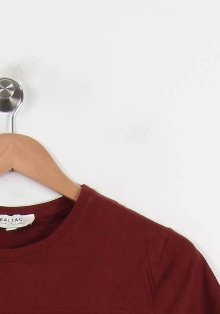 Tee-shirt Bordeaux - Taille S/36 de la marque Balzac Paris | PARAD72034 - Vendu par Paradigme - Image 3