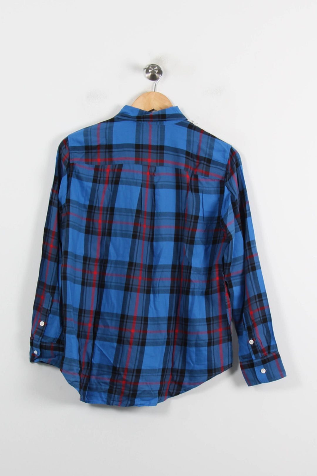 Chemise à Carreaux Bleue et Noire - Taille S/36 de la marque Levi's | PARAD72036 - Vendu par Paradigme - Image 4