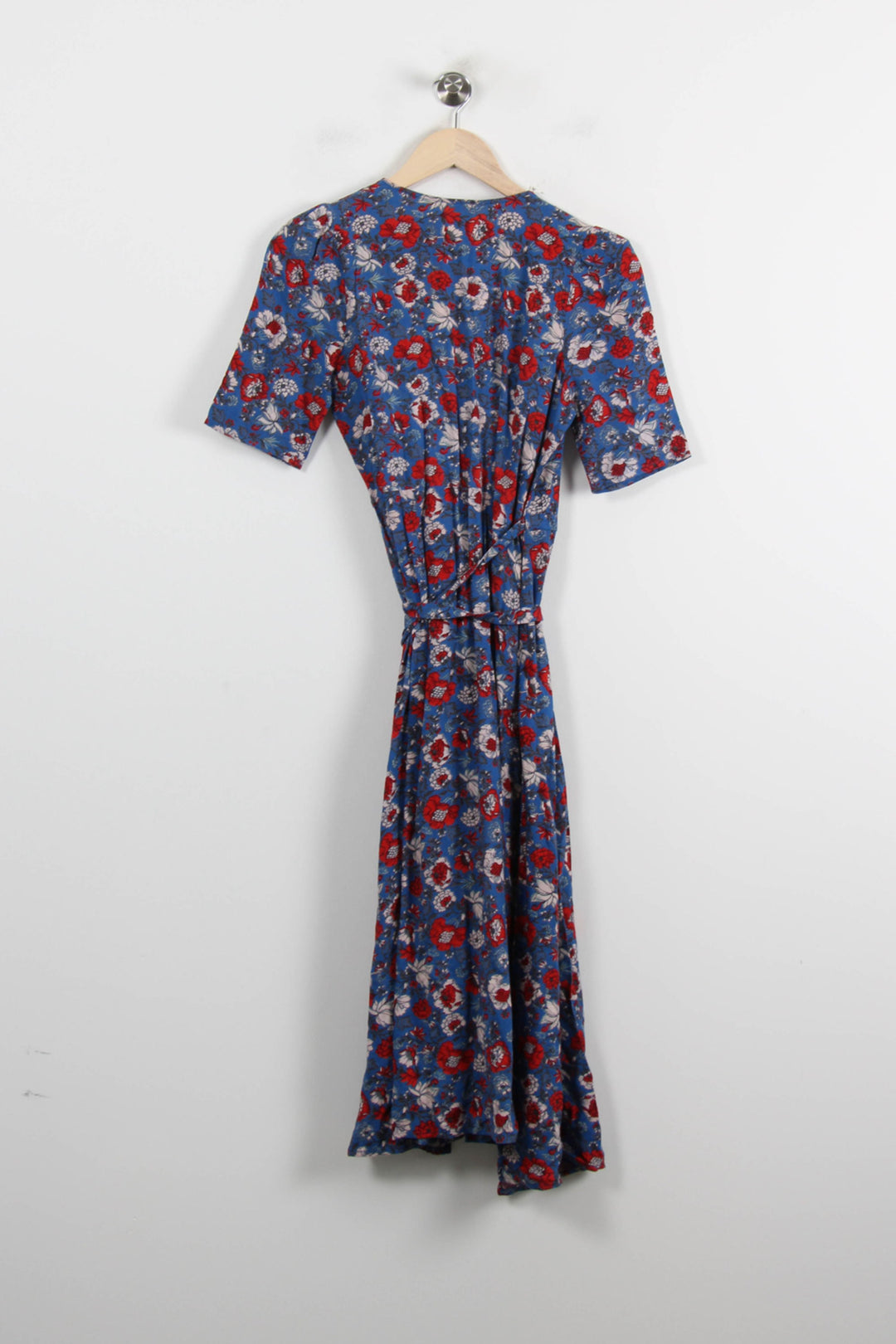 Robe Longue Bleue et Rouge - Taille XS/34 de la marque Petite Mendigote | PARAD72042 - Vendu par Paradigme - Image 4