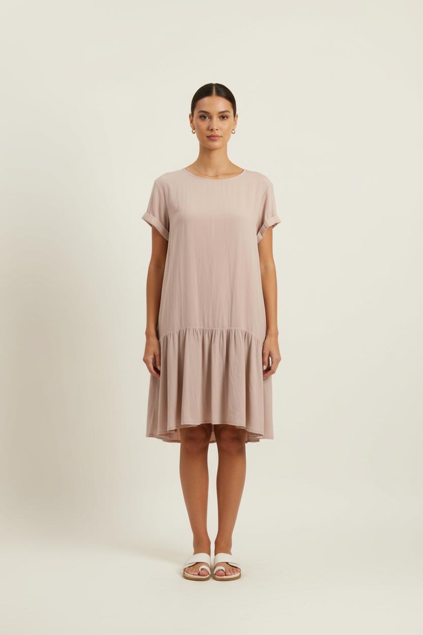 Robe Courte Beige - Taille M/38 de la marque American Vintage | PARAD72048 - Vendu par Paradigme - Image 1