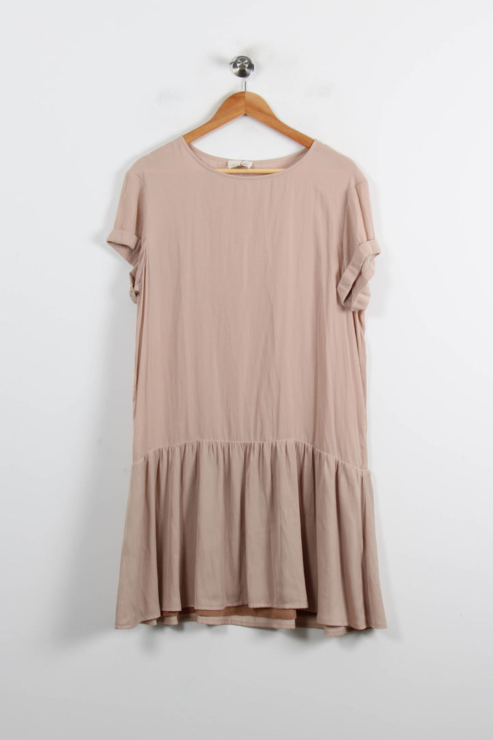 Robe Courte Beige - Taille M/38 de la marque American Vintage | PARAD72048 - Vendu par Paradigme - Image 2