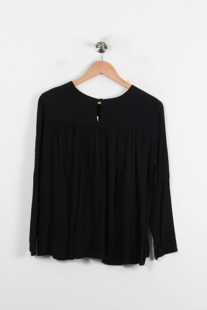 Blouse Noire - Taille M/38 de la marque American Vintage | PARAD72053 - Vendu par Paradigme - Image 4