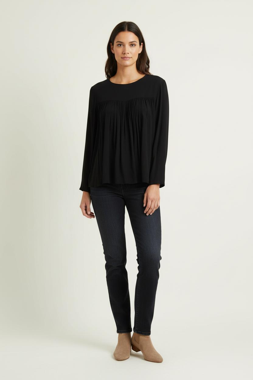 Blouse Noire - Taille M/38 de la marque American Vintage | PARAD72053 - Vendu par Paradigme - Image 1