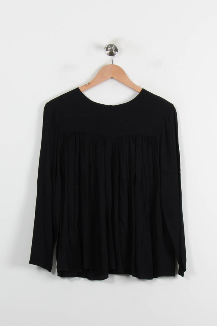 Blouse Noire - Taille M/38 de la marque American Vintage | PARAD72053 - Vendu par Paradigme - Image 2