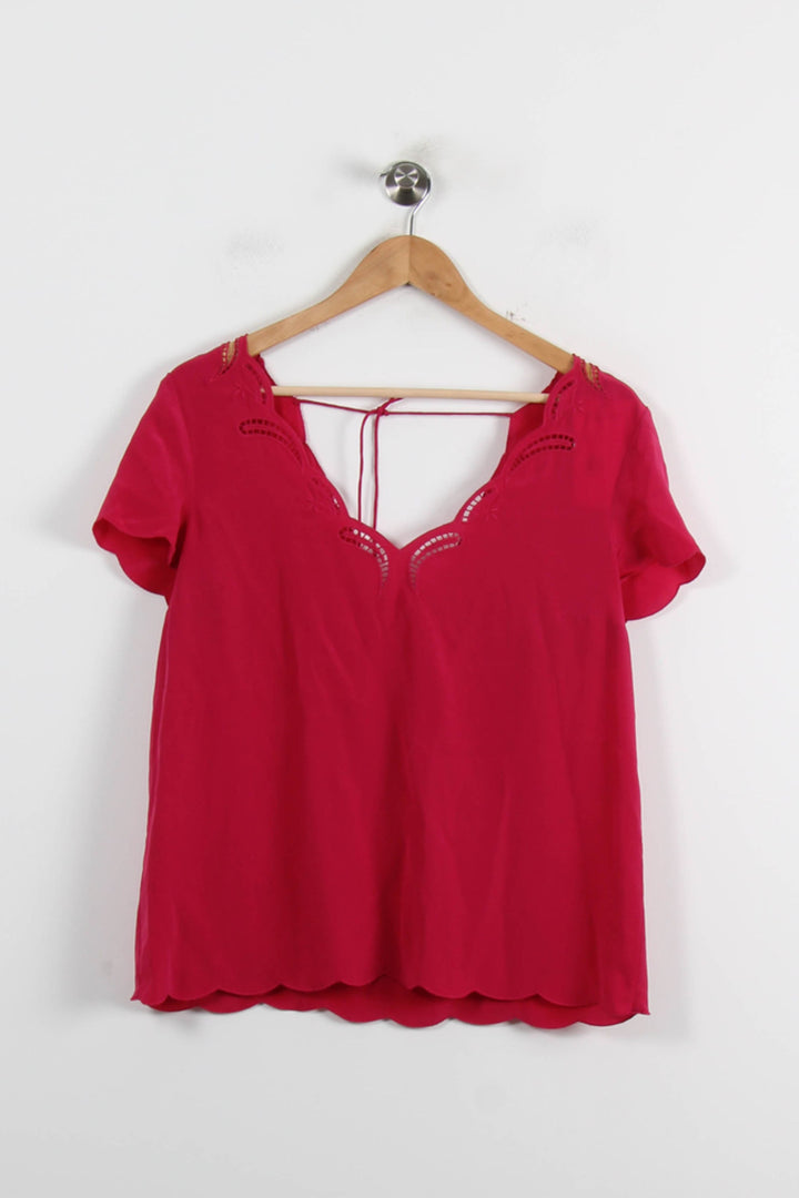 Blouse Rose - Taille L/40 de la marque Sézane | PARAD72056 - Vendu par Paradigme - Image 2