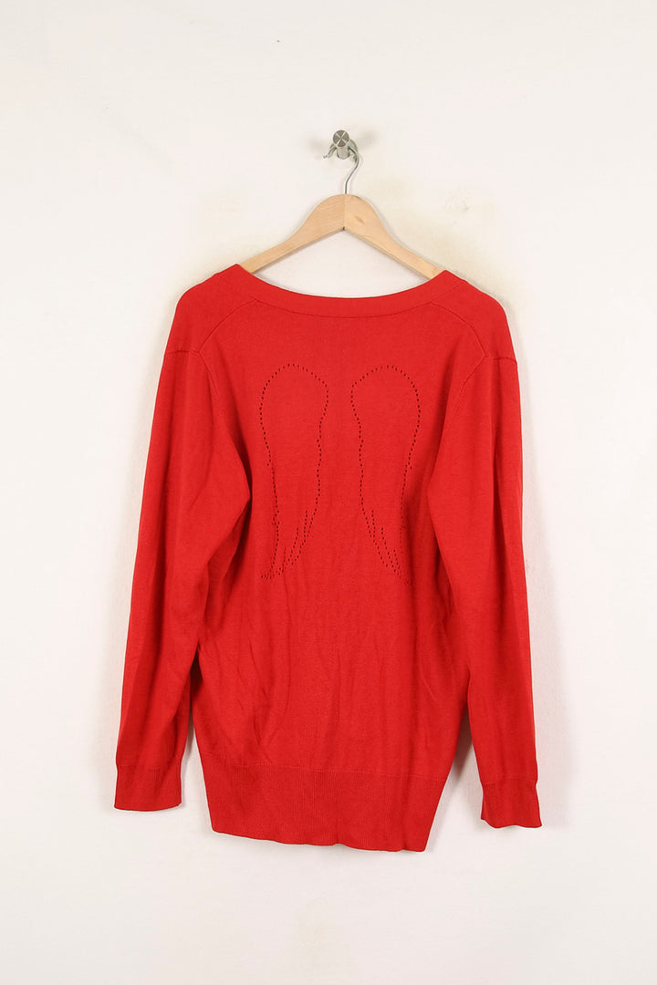 Cardigan Rouge - Taille S/36 de la marque Bérénice | PARAD72058 - Vendu par Paradigme - Image 4
