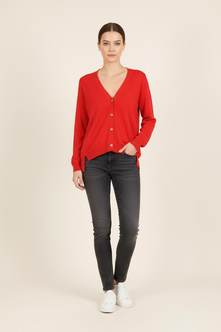Cardigan Rouge - Taille S/36 de la marque Bérénice | PARAD72058 - Vendu par Paradigme - Image 1