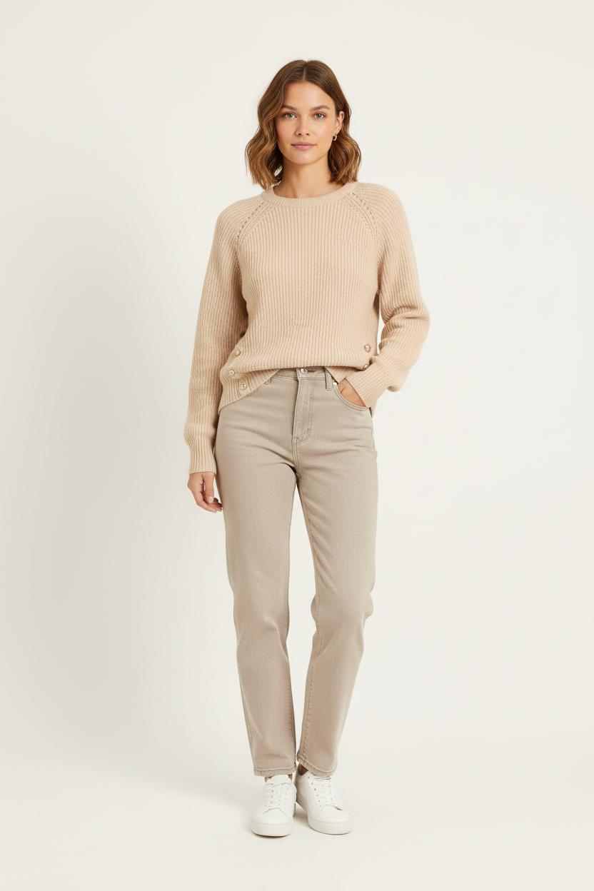 Pull Beige - Taille S/36 de la marque Bérénice | PARAD72059 - Vendu par Paradigme - Image 1