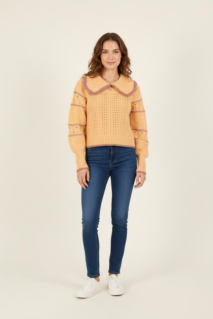 Pull Orange et Mauve - Taille S/36 de la marque Bérénice | PARAD72060 - Vendu par Paradigme - Image 1