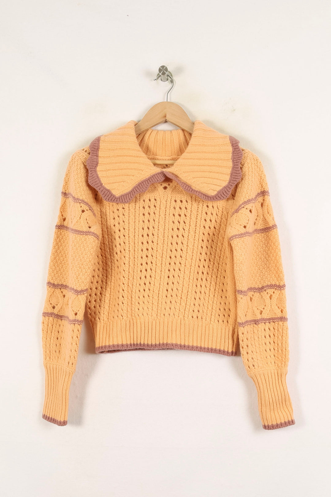 Pull Orange et Mauve - Taille S/36 de la marque Bérénice | PARAD72060 - Vendu par Paradigme - Image 2