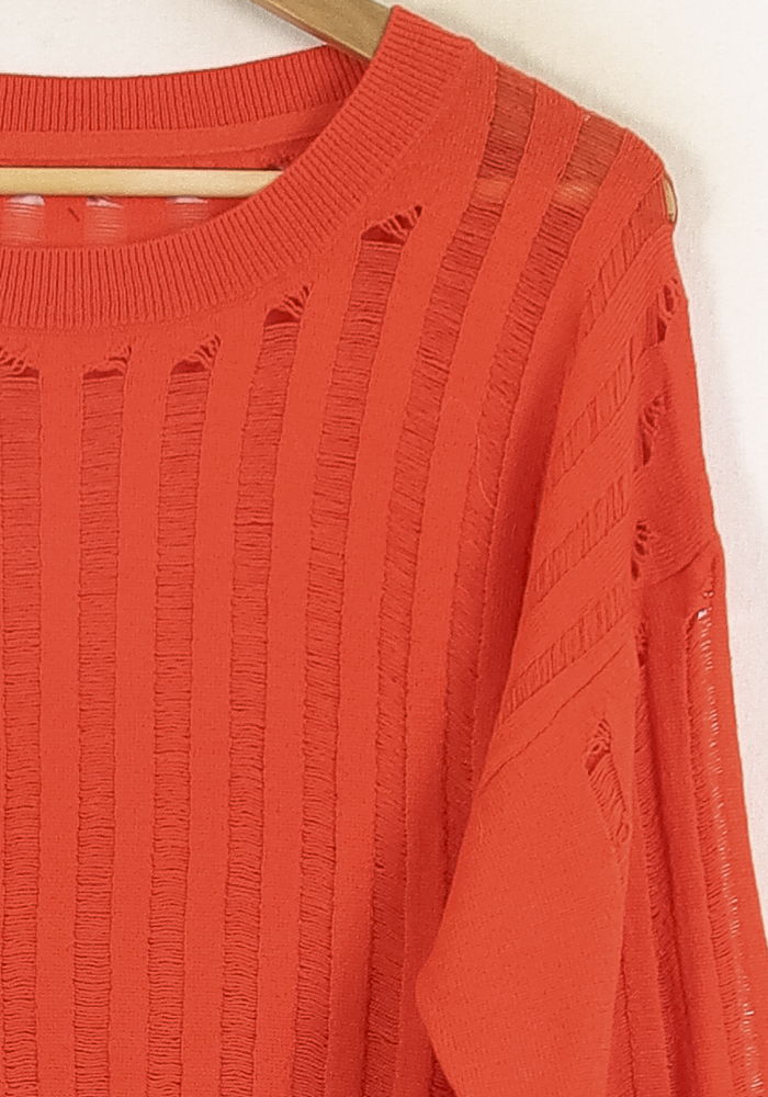 Pull Rouge - Taille S/36 de la marque Bérénice | PARAD72061 - Vendu par Paradigme - Image 3