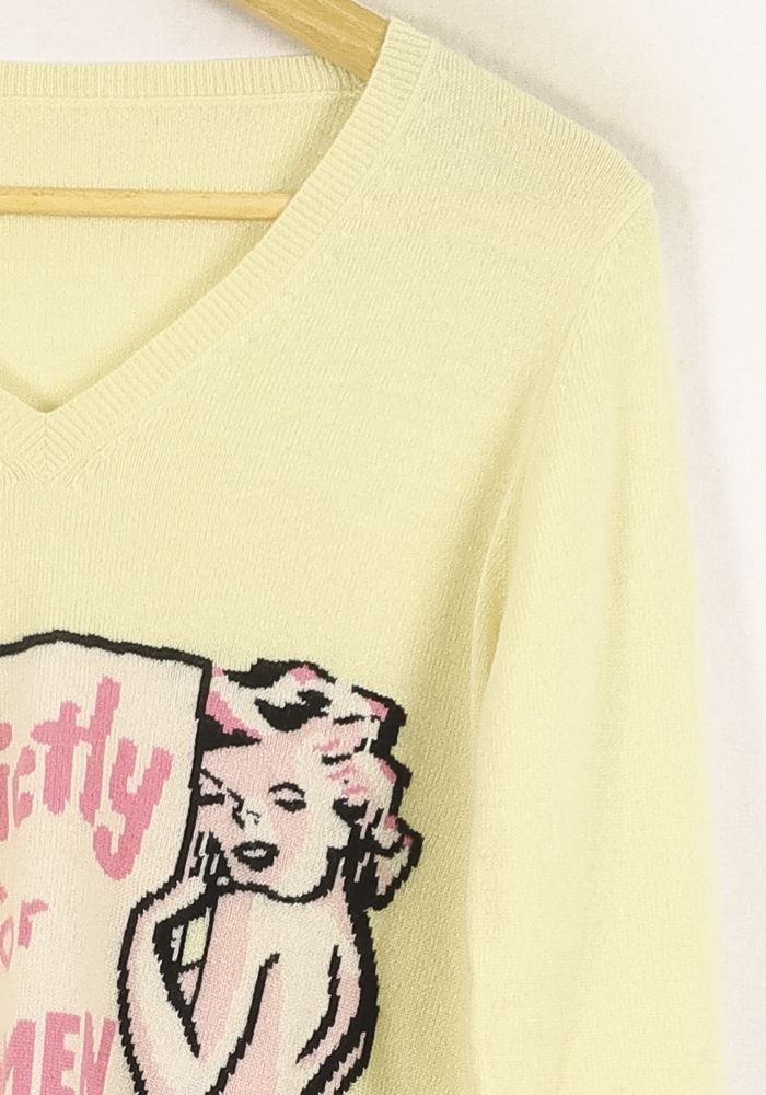 Pull Jaune - Taille S/36 de la marque Bérénice | PARAD72063 - Vendu par Paradigme - Image 3