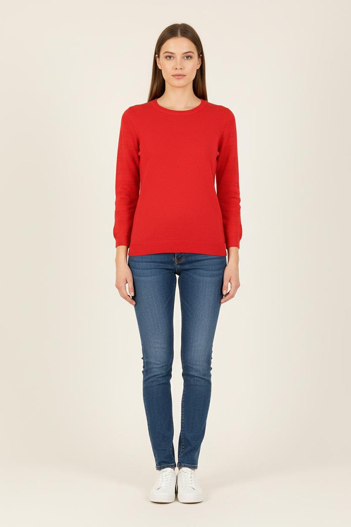 Pull Rouge - Taille S/36 de la marque Bérénice | PARAD72068 - Vendu par Paradigme - Image 1