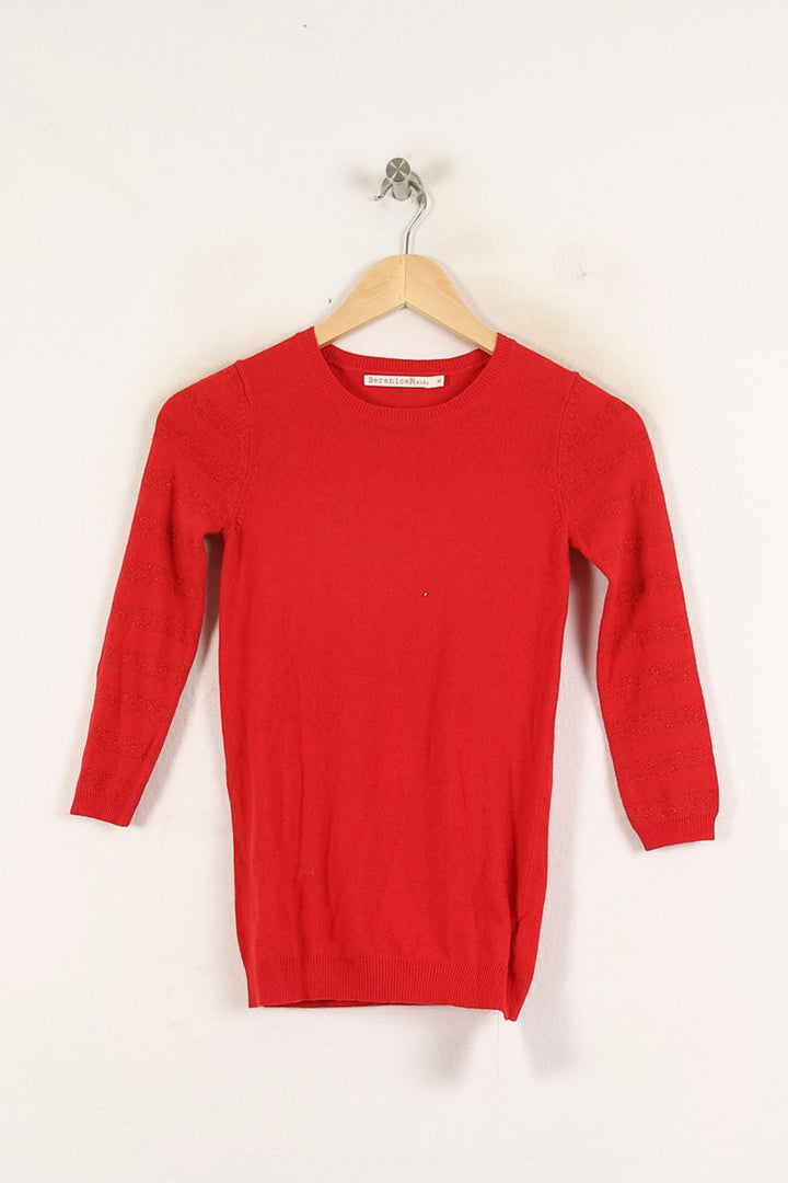 Pull Rouge - Taille S/36 de la marque Bérénice | PARAD72068 - Vendu par Paradigme - Image 2