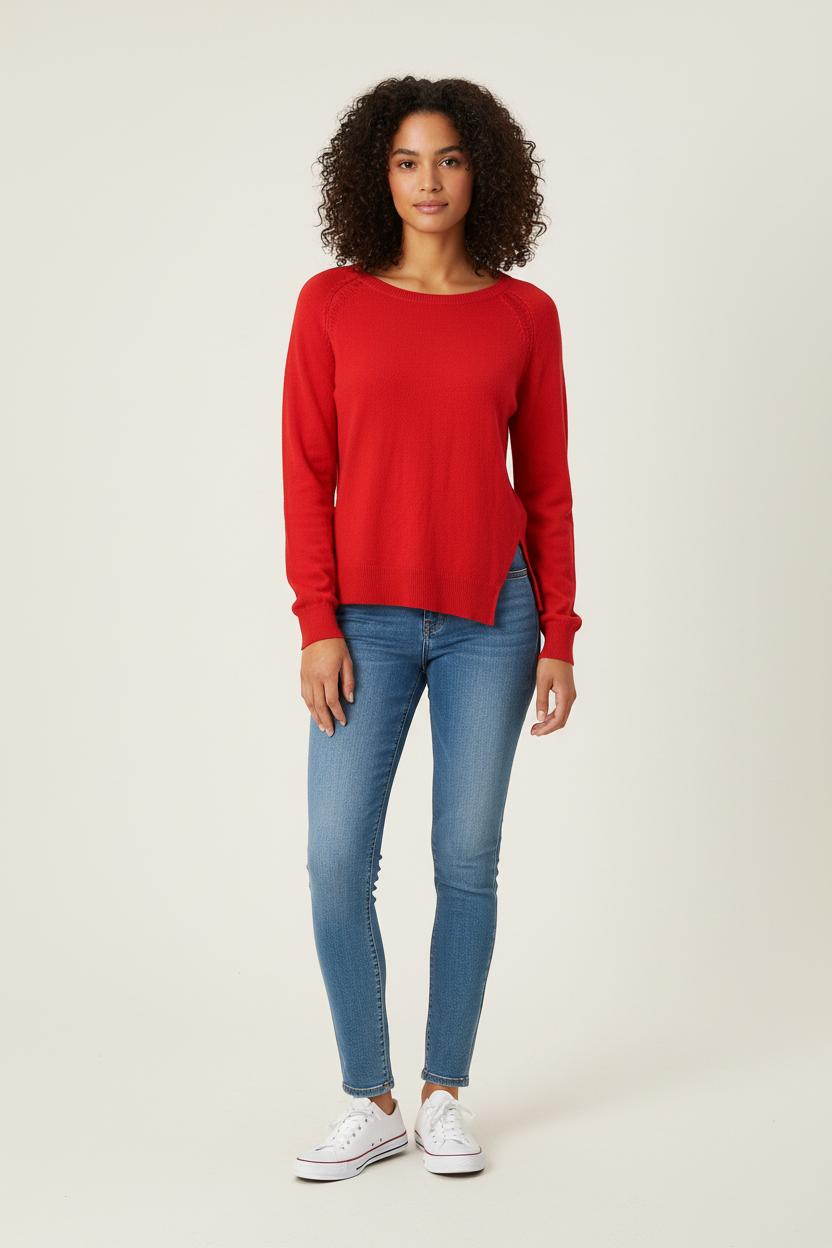 Pull Rouge - Taille S/36 de la marque Bérénice | PARAD72071 - Vendu par Paradigme - Image 1