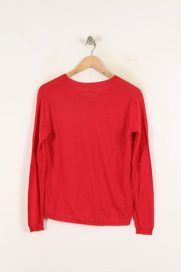 Pull Rouge - Taille S/36 de la marque Bérénice | PARAD72072 - Vendu par Paradigme - Image 4