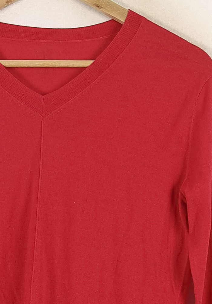 Pull Rouge - Taille S/36 de la marque Bérénice | PARAD72072 - Vendu par Paradigme - Image 3