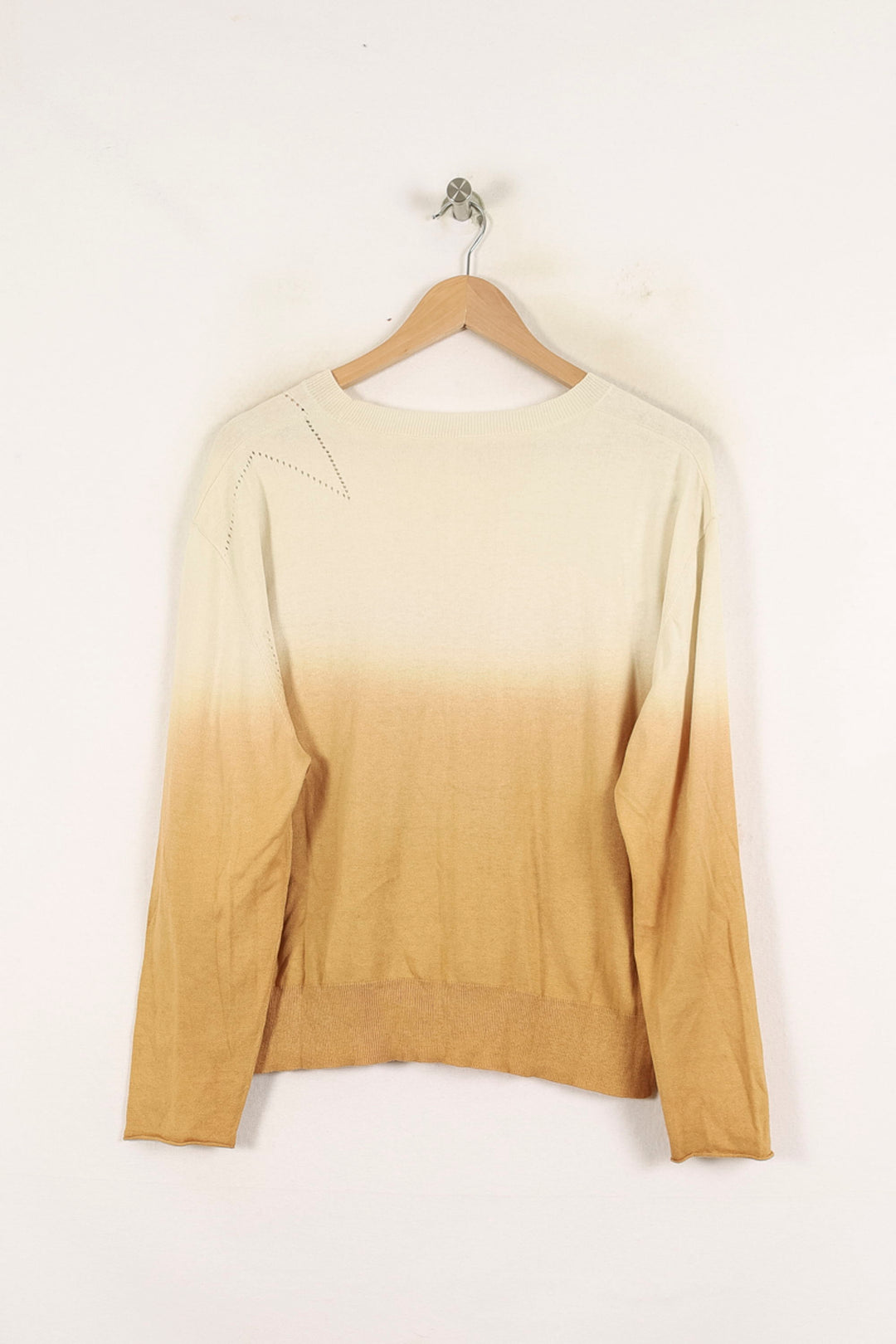 Pull Beige et Orange - Taille S/36 de la marque Bérénice | PARAD72073 - Vendu par Paradigme - Image 4