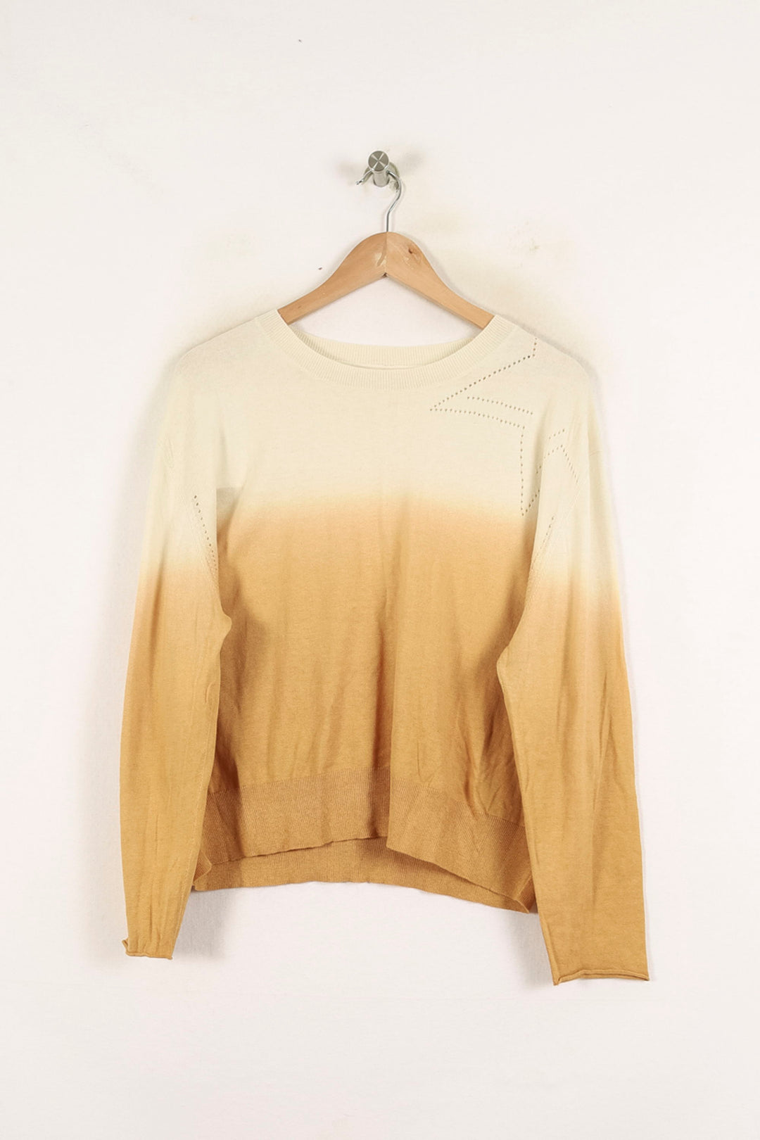 Pull Beige et Orange - Taille S/36 de la marque Bérénice | PARAD72073 - Vendu par Paradigme - Image 2