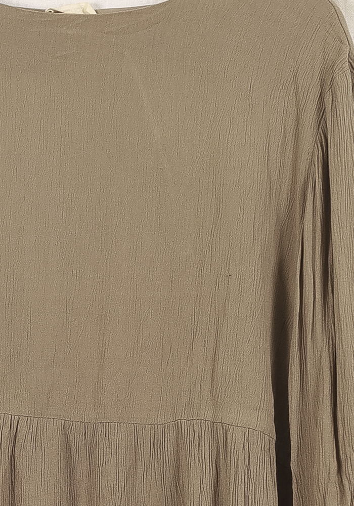 Robe Midi Beige - Taille S/36 de la marque American Vintage | PARAD72078 - Vendu par Paradigme - Image 3