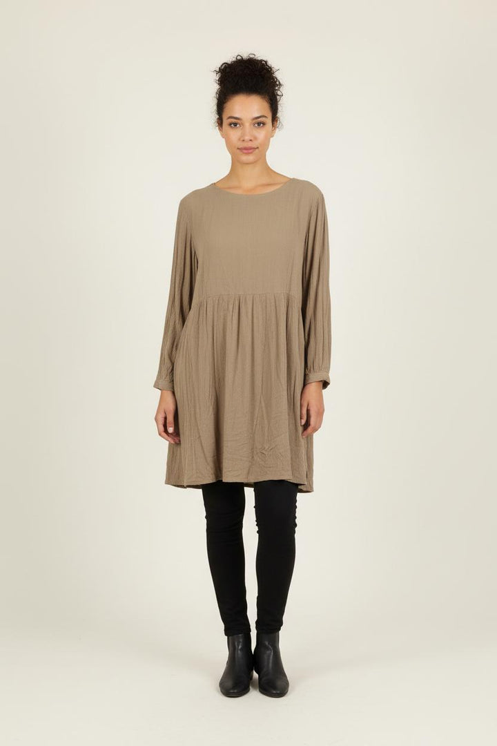Robe Midi Beige - Taille S/36 de la marque American Vintage | PARAD72078 - Vendu par Paradigme - Image 1