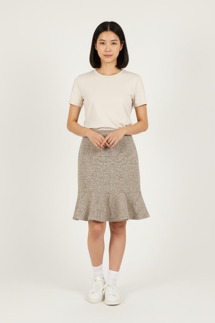 Jupe Volantée Beige - Taille S/36 de la marque Vanessa Bruno | PARAD72080 - Vendu par Paradigme - Image 1
