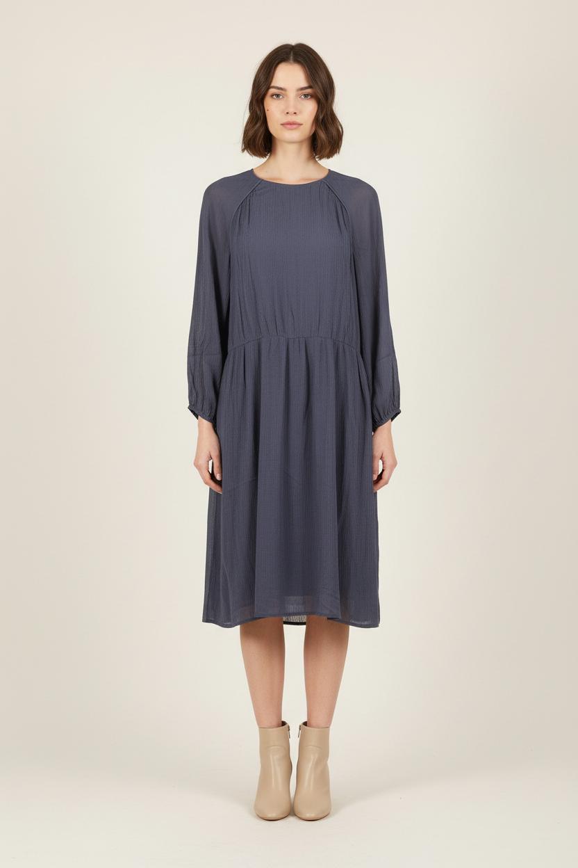 Robe Midi Bleue - Taille L/40 de la marque ZAPA | PARAD72086 - Vendu par Paradigme - Image 1
