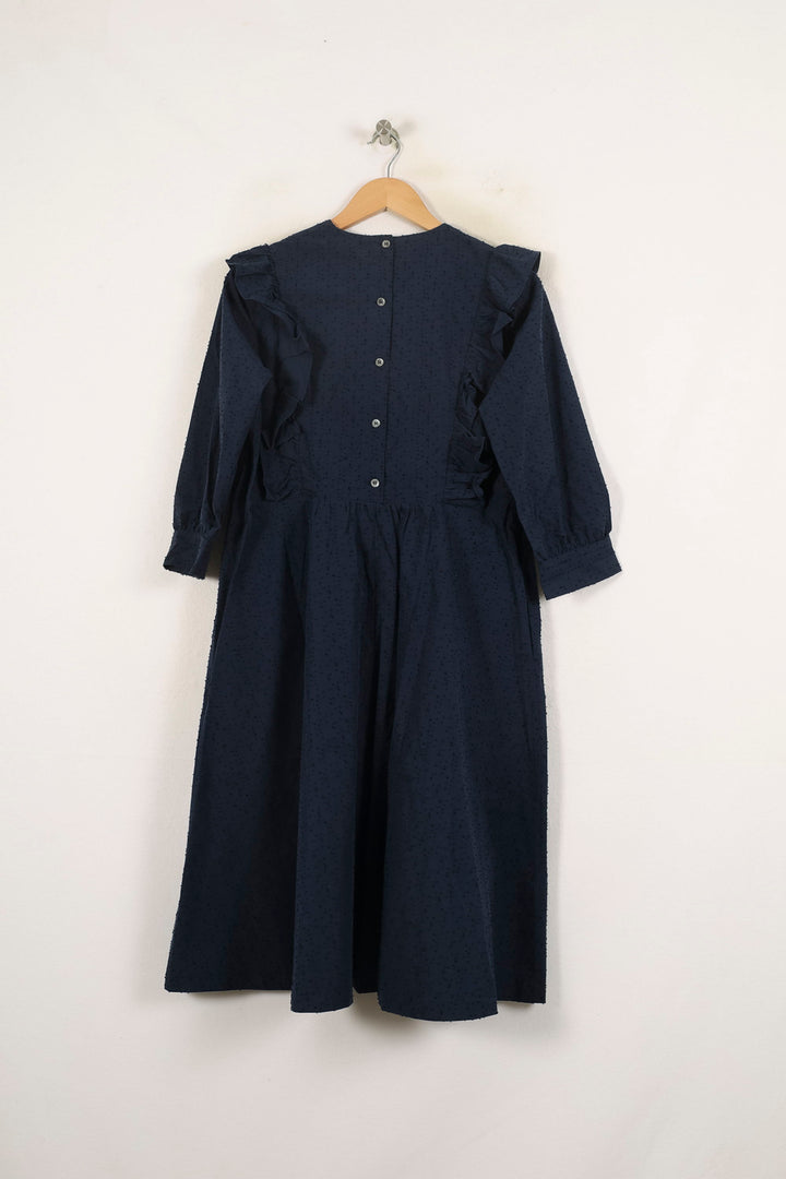 Robe Longue Bleue - Taille S/36 de la marque Maison Kitsuné | PARAD72092 - Vendu par Paradigme - Image 4