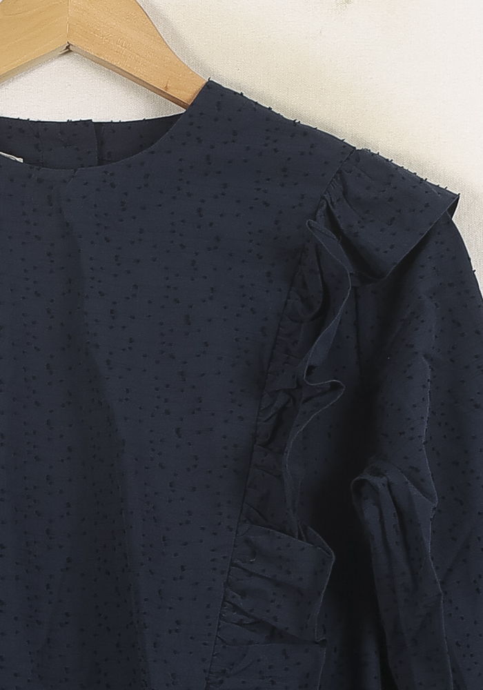 Robe Longue Bleue - Taille S/36 de la marque Maison Kitsuné | PARAD72092 - Vendu par Paradigme - Image 3