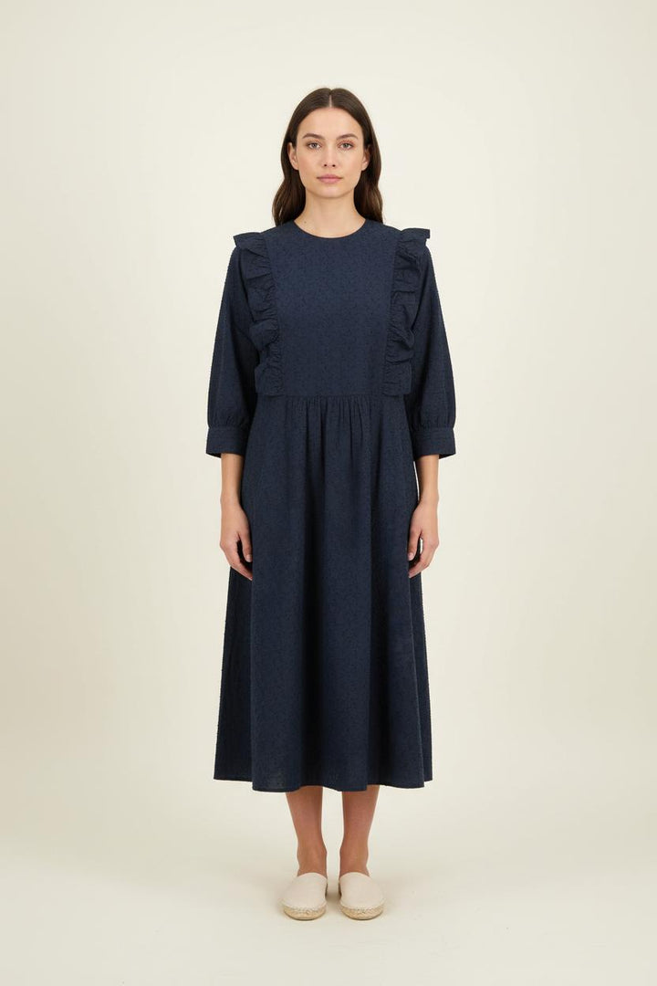 Robe Longue Bleue - Taille S/36 de la marque Maison Kitsuné | PARAD72092 - Vendu par Paradigme - Image 1