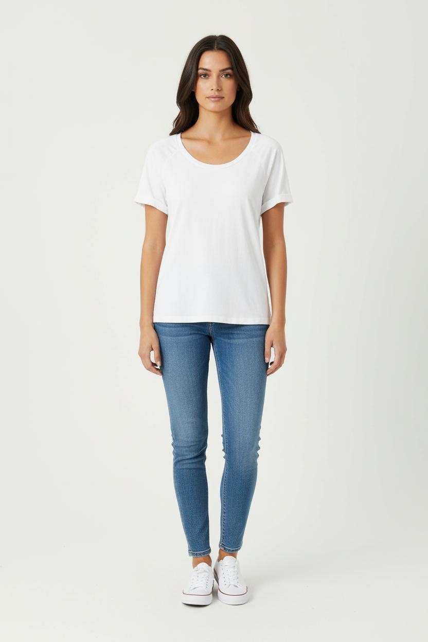 Tee-shirt Blanc - Taille M/38 de la marque La Fée Maraboutée | PARAD72097 - Vendu par Paradigme - Image 1