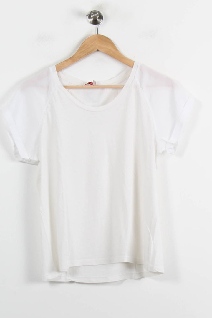 Tee-shirt Blanc - Taille M/38 de la marque La Fée Maraboutée | PARAD72097 - Vendu par Paradigme - Image 2