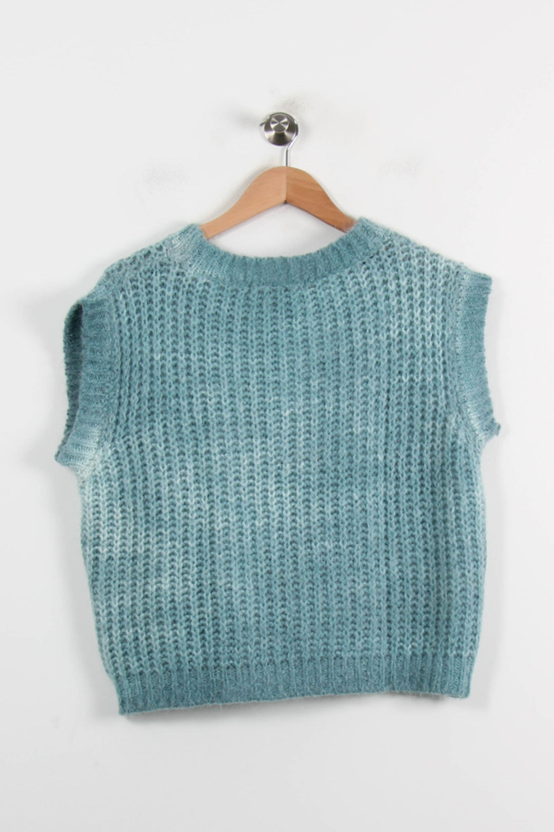 Débardeur Tricoté Bleu - Taille S/36 de la marque La Fée Maraboutée | PARAD72098 - Vendu par Paradigme - Image 4