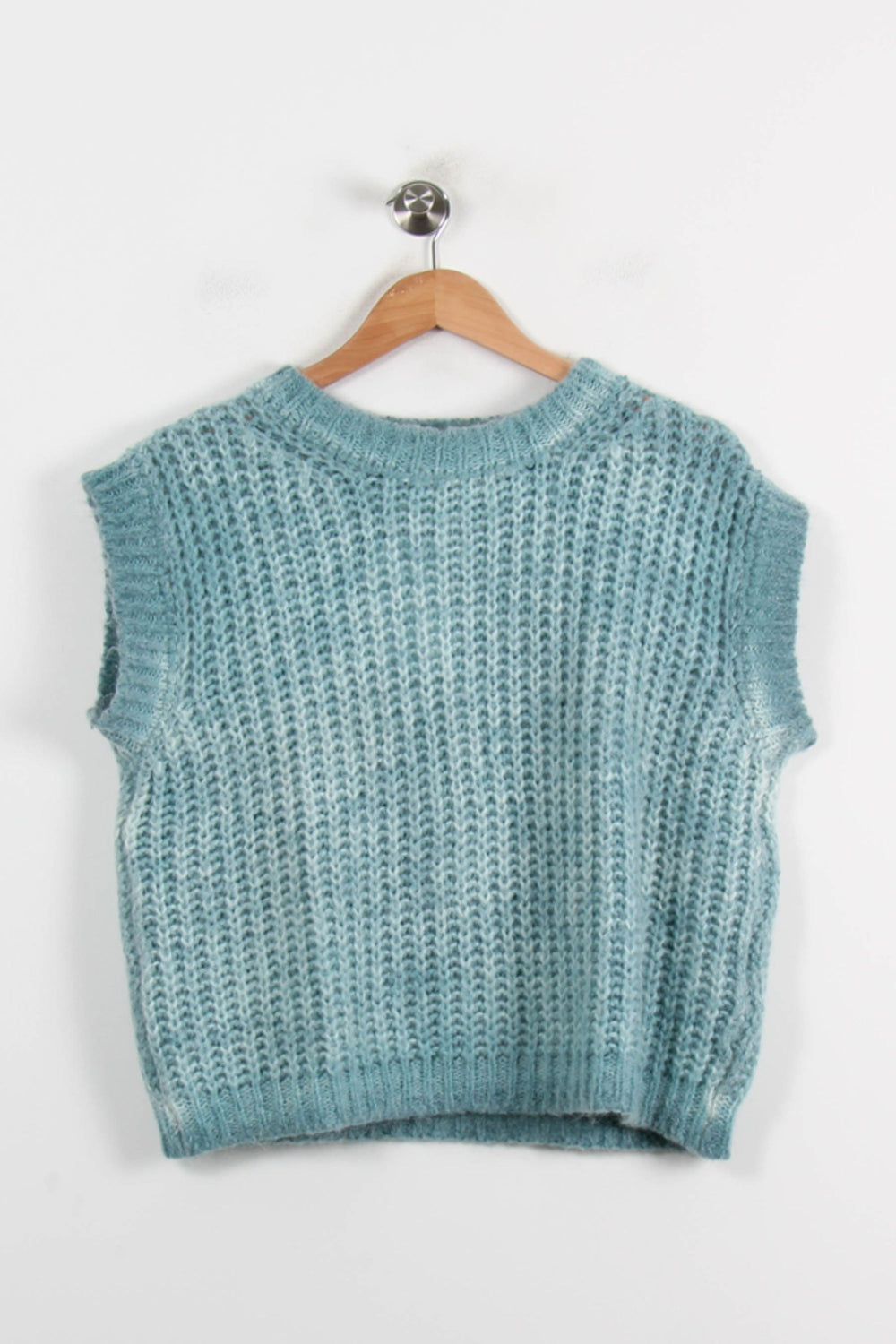 Débardeur Tricoté Bleu - Taille S/36 de la marque La Fée Maraboutée | PARAD72098 - Vendu par Paradigme - Image 2
