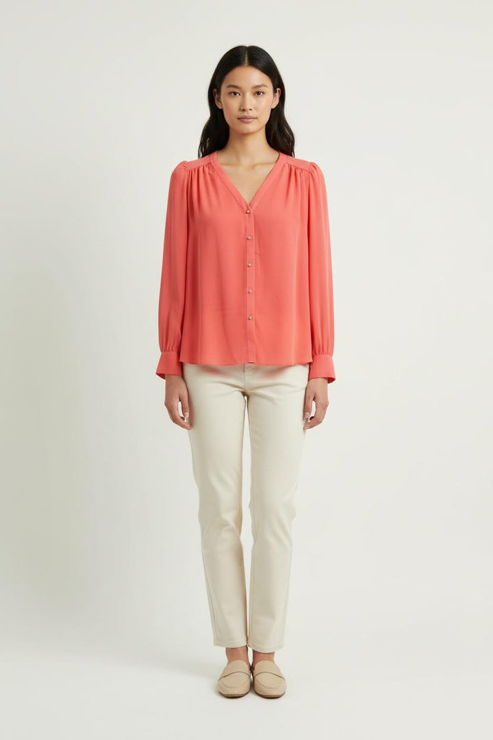 Blouse Rose - Taille M/38 de la marque IKKS | PARAD72100 - Vendu par Paradigme - Image 1