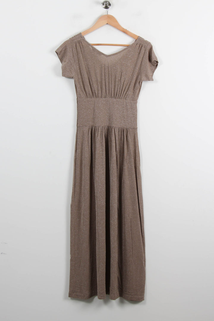 Robe Midi Beige - Taille S/36 de la marque Agnès b. | PARAD72101 - Vendu par Paradigme - Image 4