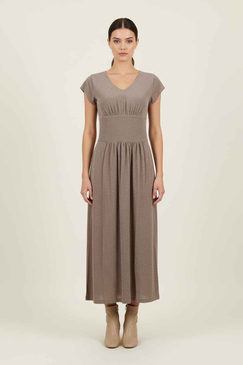 Robe Midi Beige - Taille S/36 de la marque Agnès b. | PARAD72101 - Vendu par Paradigme - Image 1
